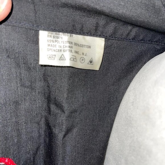 Spencer Gifts Robe Womens One Size OSFM Vintage Unisex Embroidered Dragon Black - Picture 4 of 12